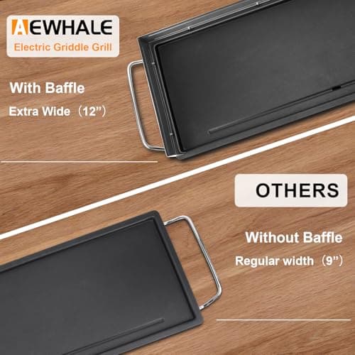 35" Electric Nonstick Extra Large Griddle Grill-Teppanyaki Grill BBQ Indoor/Outdoor with Adjustable Temperature,Detachable for Easy Cleaning,Extra Wide