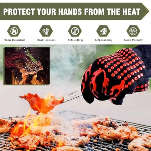 Bestfire Dual Fuel Propane Gas Charcoal Grill Combo Black Dual Lids, Flat Top Grill With 2 Side Shelves for BBQ, Outdoor and Backyard Cooking