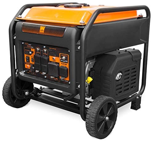 WEN GN625i 120V/240V, CARB Compliant 6250-Watt RV and Transfer-Switch-Ready Open Frame Inverter Generator, Black