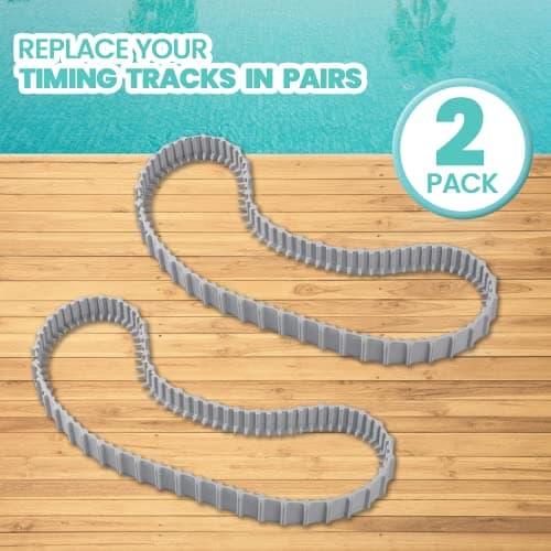 (2 Pack) Replacement Gray Tracks for Maytronics Dolphin Robotic Pool Cleaners with Part Number 9983152-R2 Dolphin Parts