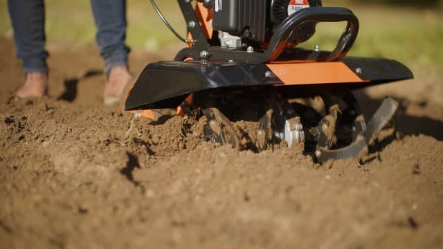 SuperHandy Tiller Cultivator – 7HP 209cc Engine, Adjustable Tilling Width & Depth, Heavy-Duty Steel Tines for Garden Soil Prep, Landscaping & Weed Removal (Rear Tine Tiller)