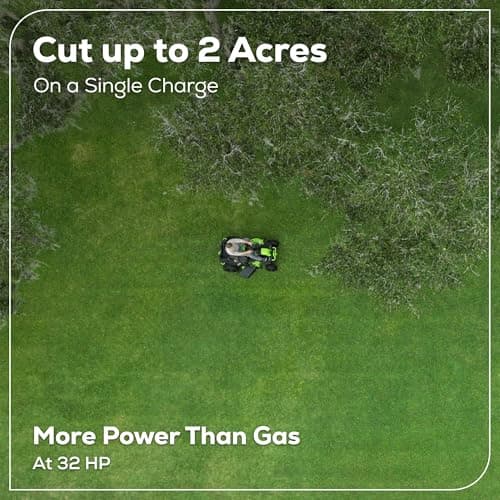 Greenworks PRO 80V 42” Electric Lawn Tractor, Riding Lawn Mower with (4) 5.0Ah Batteries and (600W) Plug in Charger