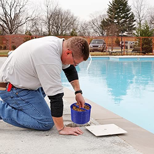 Tooetoy Pool Skimmer Basket Compatible with Hayward Automatic Skimmers SPX1082CA & Aladdin B-152, Fit Models SP1082 SP1083 SP1084 1085 1086 SP1075 1075T, 7"-Remove Leaves and Debris,No Weighted