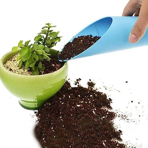 Baolaili Bonsai Soil Scoops, Plastic Garden Soil Scoops, Black, Classic, Ergonomic Grip
