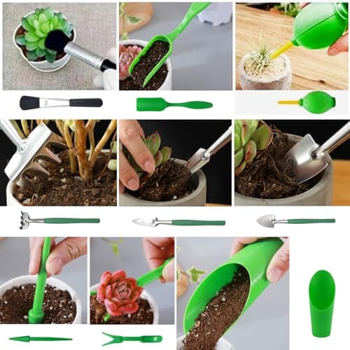 Garden Tool Set 39 Piece, Succulent Set, 9 Piece Heavy-Duty Tool Set, 39.4-inch Gardening mat, Indoor and Outdoor Gardening Tool, Essential Tool Gifts for Men, Women, and Beginners