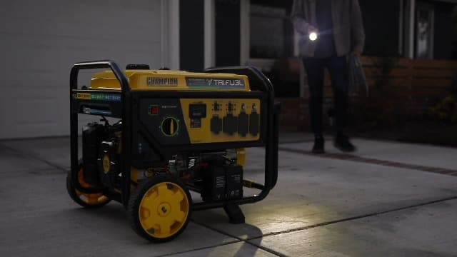 Champion Power Equipment 12,500-Watt Electric Start Tri Fuel Home Backup Portable Generator with CO Shield