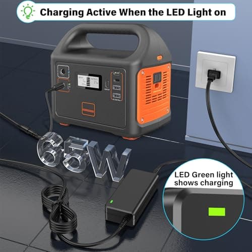 65W for Jackery 160 240 290 Charger Power Cord for Jackery Explorer 160 240 290 E290 E240 E160 & for Honda 290 200 Portable Power Station Solar Generator Power Adapter Supply Battery Charging Plug