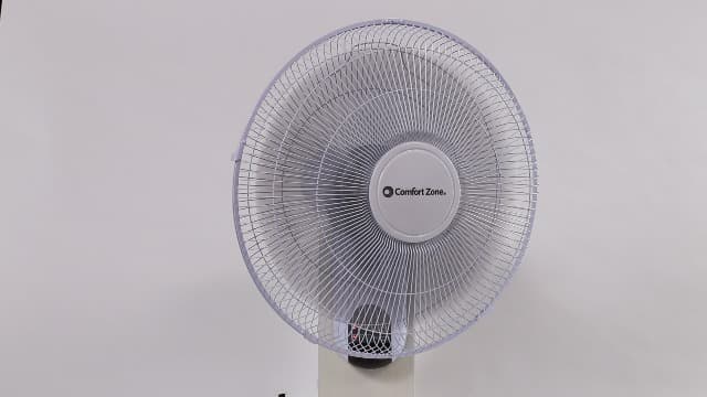 Comfort Zone 16" Quiet 3-Speed Wall Mount Fan with Remote Control, Timer and Adjustable Tilt, Ideal for Home, Bedroom, Gym & Office, CZ16WR