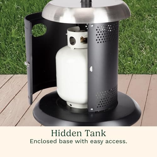 Cuisinart COH-400 Perfect Position Overhead Propane Patio Heater, Extra Large 33" Heat Shield