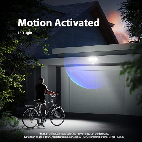 Onforu 75W LED Motion Sensor Outdoor Lights, Dusk to Dawn Flood Lights Outdoor Motion Sensor, Hardwired Security Lights Floodlights Outside 7500LM 6500K Daylight IP65 Waterproof (White)