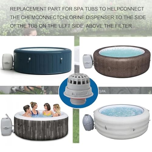 Pool Hot Tub Spa Parts for SaluSpa Top Debris Screen Strainer Replacement with Seal Only for Bestway and Coleman Lay-Z-Spa P00260