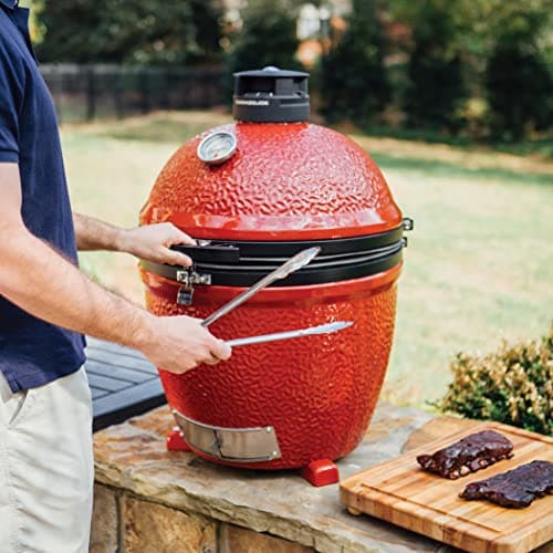 Kamado Joe Classic Joe II Stand Alone 18 inch Charcoal Grill + Cover Bundle