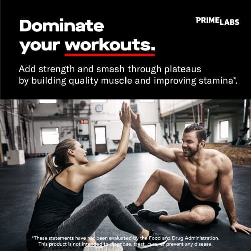 Prime Labs Men's Testosterone Booster - Stamina, Endurance, & Strength - 60 Caplets