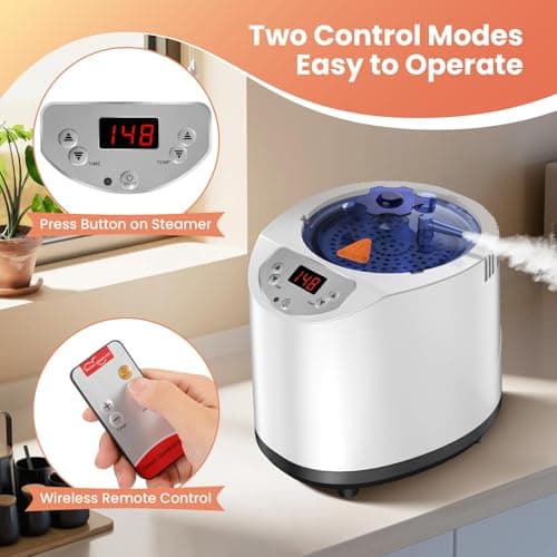 Sauna Steamer Machine, 3L Portable Sauna Steamer, 1200W Steam Generator for Sauna, Home Sauna Steamer Pot with Remote Control, Steam Cup, Timer, 15 Temperature Levels, Home Spa Sauna Accessories
