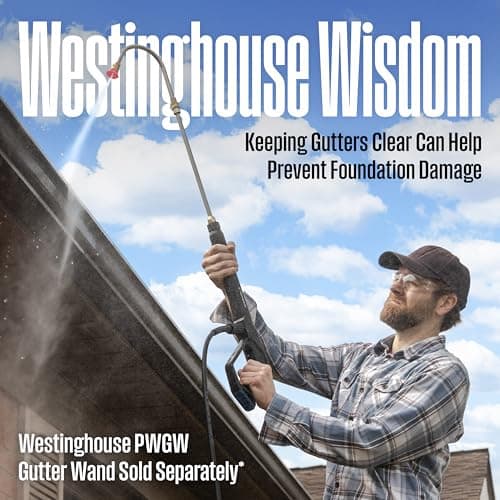 Westinghouse WPX2700 Gas Pressure Washer, 2700 PSI and 2.3 Max GPM, Onboard Soap Tank, Spray Gun and Wand, 5 Nozzle Set, for Cars/Fences/Driveways/Homes/Patios/Furniture