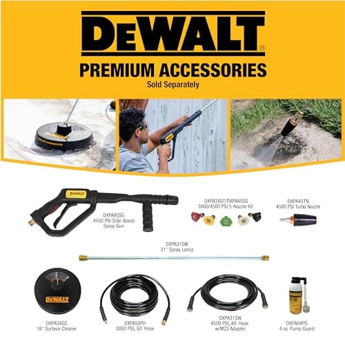 Dewalt 61110S 3400 PSI at 2.5 GPM Cold Water Gas Pressure Washer with Electric Start