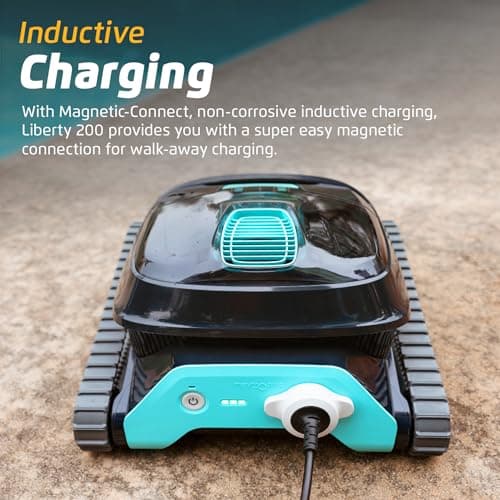 Dolphin Liberty 200 and Skimmi Cordless Robotic Pool Cleaning up to 33 FT - Wall Climbing Scrubber