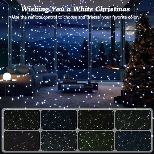 AIRIVO Outdoor Laser Lights Projector, 5 Color Motion Firefly Star Shower Laser Lights, Moving RGB Christmas Projector Light Waterproof with Remote Control for Home, Garden, Patio, GY-01A