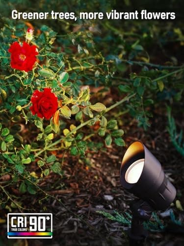 LEONLITE 12-Pack Low Voltage LED Landscape Spotlight, 3000K Warm White, 4W 12V Pathway Lights Outdoor CRI90+, Aluminum Housing Spot Lights for Garden Yard Lighting, ETL Listed, Bronze Finish
