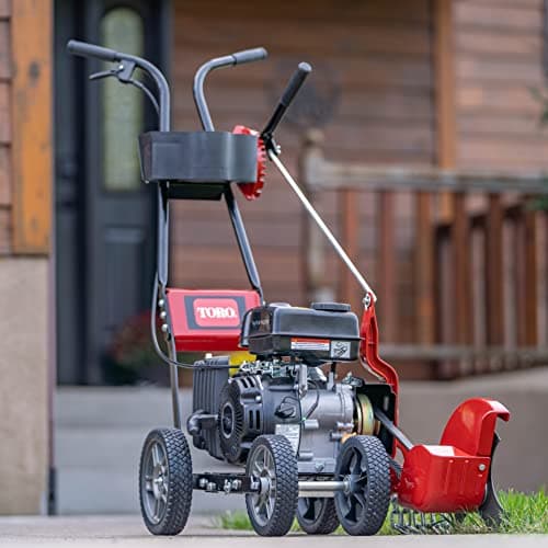 Toro Walk-Behind Edger, 79cc 4-Cycle Engine, Adjustable Cutting Height, Adjustable Cutting Angle, Balanced Four Wheel Design, Quick Cutting Tri-Tip Blade, Model: 58610