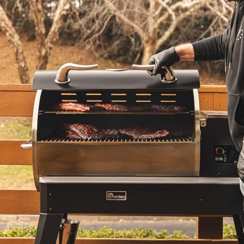recteq Pellet Smoker Grill Deck Boss 800, Electric Pellet Smoker, Outdoor Grills & Smokers, Wi-Fi-Enabled BBQ Grill, 800 Sq Inches Cook Space