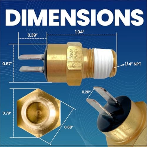 Pentair 42002-0025S Replacement 140F Automatic Gas Shutoff (AGS) Switch | Design for Pool & Spa Heater | Easy Installation Pool Maintenance Kit & Accessories | 18-Month Warranty & USA Support