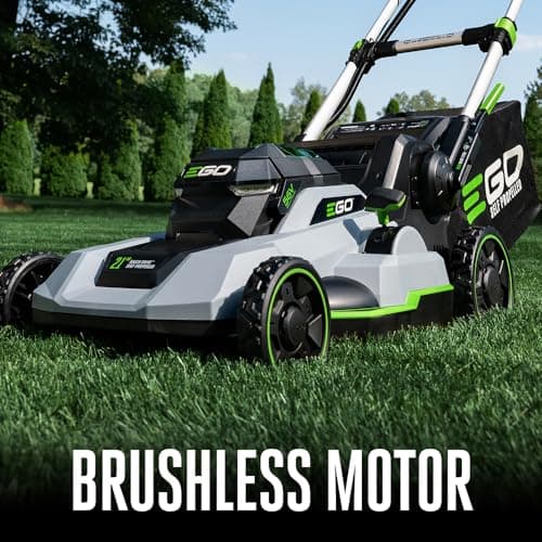 EGO Power+ LM2123SP-2 21-Inch 56-Volt Cordless Self-Propelled Brushless Lawn Mower with Touch Drive, with 4.0Ah, 6.0Ah Batteries, and 550W Rapid Charger