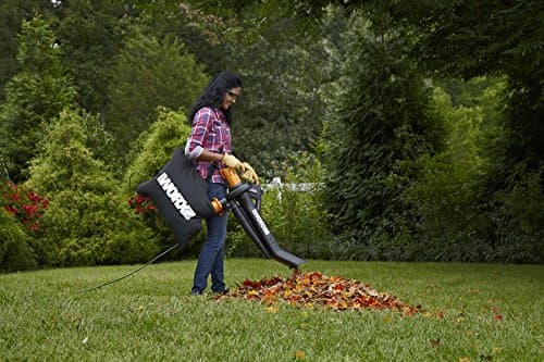 WORX 12 Amp Trivac 3-in-1 Electric Leaf Blower/Mulcher/Vacuum WG509 Metal Impeller for Fine Mulching