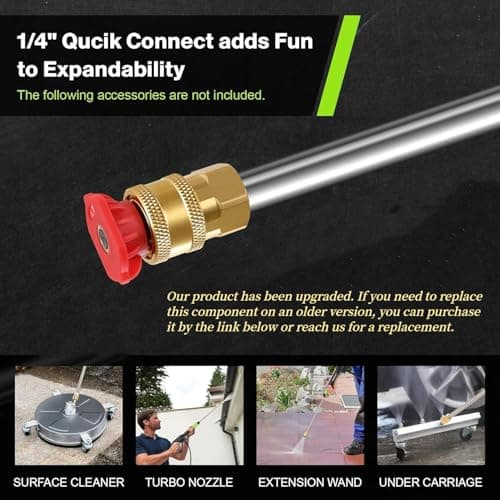 4800 PSI Electric Pressure Washer- 4.0 GPM High Power Washer with 33FT Hose Reel M22-14mm, 4 Nozzles and Foam Cannon, powerwashers for Home, Cars, Fences, Patio, 2025 Upgraded (Green)