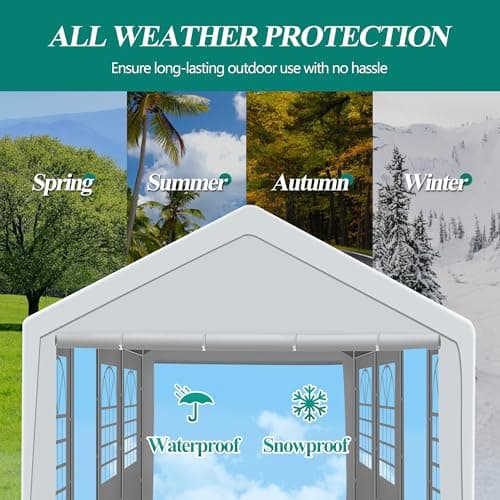 10' x 30' Canopy Party Tent & Carport - Heavy Duty Outdoor Wedding Gazebo with 4 Sand Bags, Event Shelter Canopy for Outdoor Event, Wedding, Birthday Party