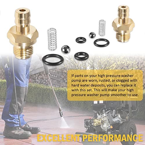 Pressure Washer Chemical Soap Injector Kit for Briggs and Stratton, Homelite, Ryobi and Husky Replaces 190593GS 190635GS and 203640GS (2 Set)