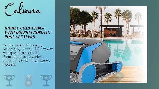 (2 Pack) Replacement Gray Tracks for Maytronics Dolphin Robotic Pool Cleaners with Part Number 9983152-R2 Dolphin Parts