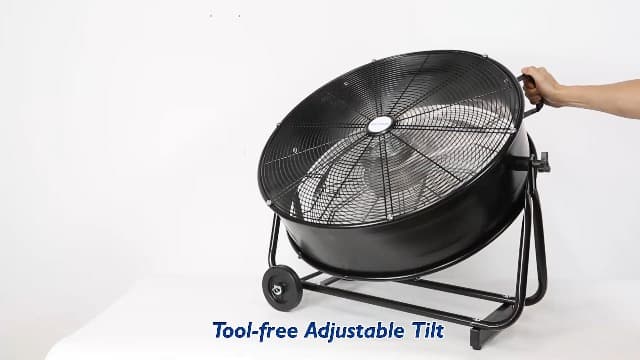 BILT HARD 24" 8100 CFM High Velocity Industrial Drum Fan, 3-Speed Heavy Duty Metal Shop Fan for Warehouse, Workshops, Garage, Factory and Basement - UL Listed