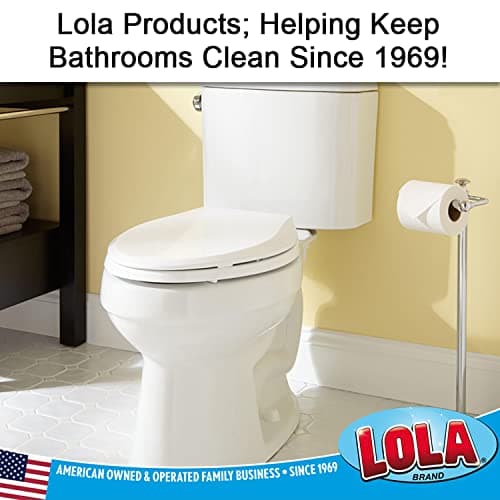 Lola Products “Classic” Toilet Brush, Durable Fiber Stiff Bristles, Bathroom Toilet Bowl Cleaner, Compact Size, Non-Scratch, Long-Lasting - 1 Pack