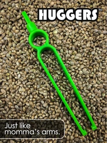 Cannakan™ HUGGERS™ Cupped Seed Tweezers Featuring a Dibber End for Planting Seeds.