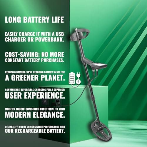 Nokta Simplex Lite Metal Detector with 9.5” Waterproof DD Search Coil, Vibration for Detecting Underwater, Beach and All Metal Search Modes