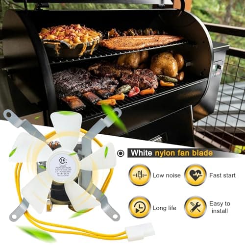 Grill Induction Fan Motor Replacement for Traeger, Pit Boss, Camp Chef Wood, Sam's Club, Z Grills Pellet Grills, AC120V 60Hz Pellet Grills Combustion Fan