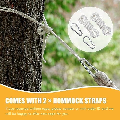 INNO STAGE Brazilian Double Hammocks - Woven Hammock Two Person Hanging Camping Bed for Patio, Backyard, Porch, Outdoor and Indoor Use - Soft Canvas Hammock with Portable Carrying Bag Yellow