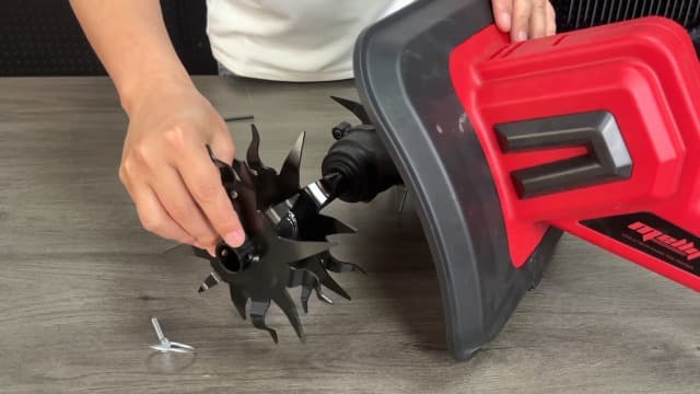 MaxMore Cordless Tiller Cultivator Compatible with Milwaukee 18V Battery (Tool Only), Electric Garden Rototiller with 48 Steel Tines, 8.7" Tilling Width, 6.3" Depth for Gardening, Soil Turning