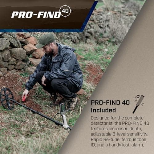 MINELAB X-Terra Elite Expedition, Waterproof, All Terrain Treasure Metal Detector, Multi-IQ Precision Targeting, Included V8X Coil, V12X Coil, ML85 Headphones, Charging Cable & PRO-FIND 40 Pinpointer