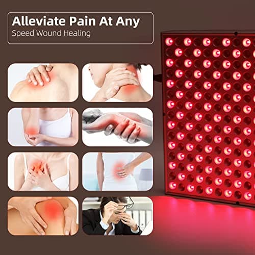 LED Red Light Therapy Device - 45W LED Panel Deep 660nm & 850nm Light Combo for Skin Beauty, Muscle & Joint Pain Relief