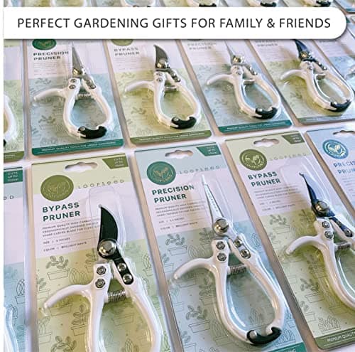 Bypass Pruning Shears Hand Pruner Garden Trimming Scissors Plant Trimmers Herb Snips Flower Clippers Ergonomic Handle Modern Garden Tools (Classic Cream)