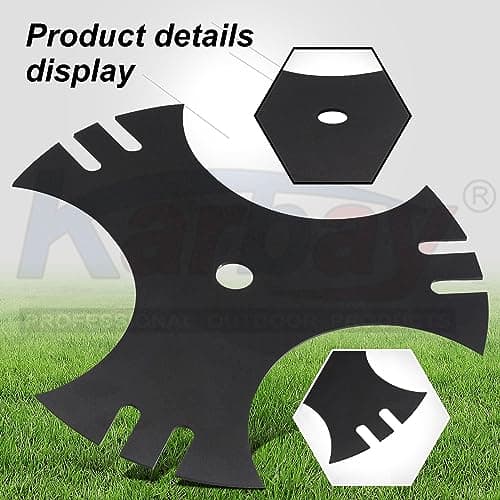 2 Pack 79cc Tri-Tip Blade Compatible with Earthquake 41273 79cc 4-Cycle Walk-Behind Edger, Help Accomplish Lawn, Sidewalk and Driveway Edging Tasks