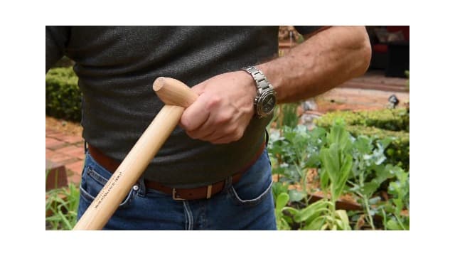 Gardener's Supply Company Lifetime Dutch Hoe | High-Carbon Boron Steel Blade & 54" Long European Ash Wood T-Handle | Easy to Use Gardening Tool