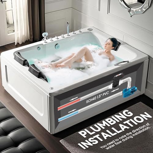 Mxmoonant 2KW 110V Hot Tub Thermostat, Spa Heater Whirlpool Bathtub Thermostat with Adjustable Temp Control for 400Gals Bathtub, Hot Tub, Spa, Small Pool (No Plug)