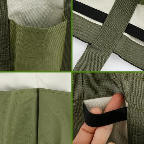 Garden Tool Holder Bag With 8 Pockets, Elastic Straps, And Sturdy Handles, Heavy-Duty Oxford Organizer Keeps Gardening Tools Neat And Accessible, Ideal for Men And Women (1 PC)