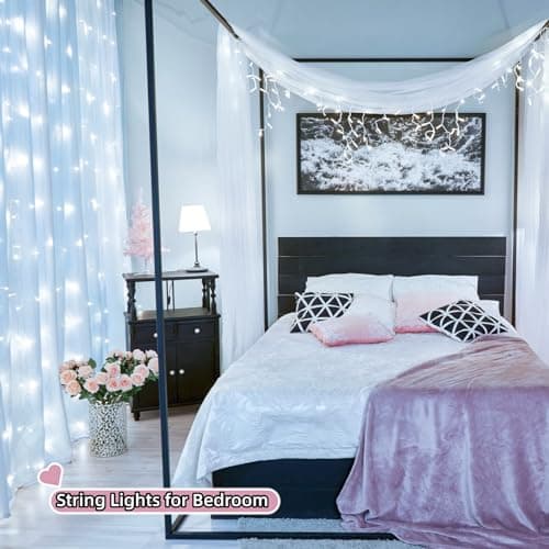 JMEXSUSS 168FT 600 LED White String Lights Outdoor Waterproof with Remote Indoor Christmas String Lights Cool White Christmas Tree Lights Plug in for Room Wedding Holiday Christmas Decorations