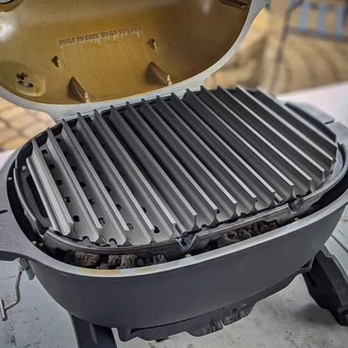 GrillGrate Grill Grate for PK Go Grill | Camping Grill Grate | Premium Charcoal Grill Accessories | Hard Anodized Aluminum | Portable Grill Grate Set | 11″ Deep x 15.375″ Wide