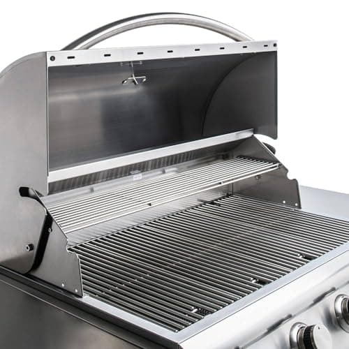 Blaze Prelude LBM 32-Inch 4-Burner Built-in Natural Gas Stainless Steel Grill with Flame-Stabilizing Grids, Heat Zone Separators, Drip Tray and Hood