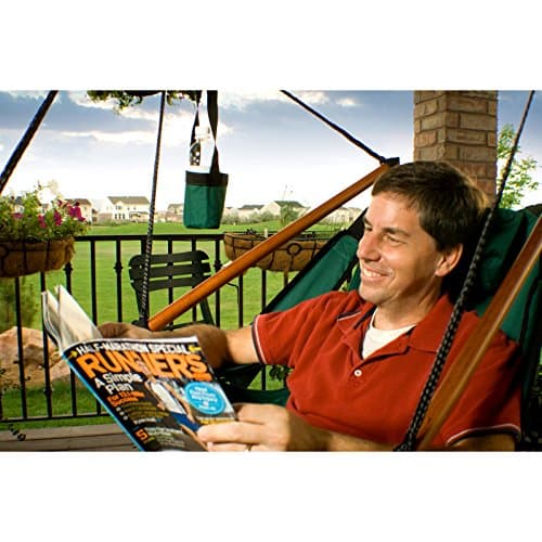 Hammaka Hanging Hammock Air Chair, Wooden Dowels, Tan